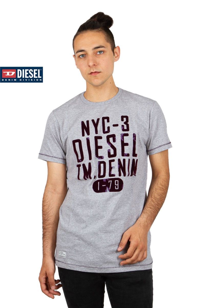 Diesel Men's T-Shirt - Grey #202020