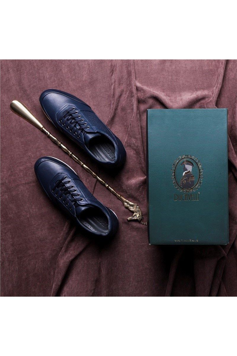 Ducavelli Muške kožne cipele - Tamnoplave # 326794