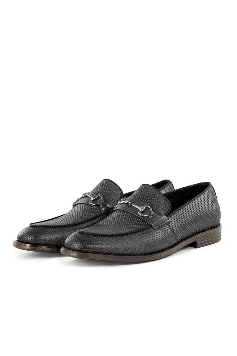 Ducavelli férfi valódi bőr cipő - fekete #334611