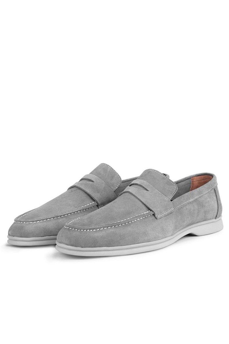Ducavelli Men's Natural Suede Shoes - Light Gray #333230