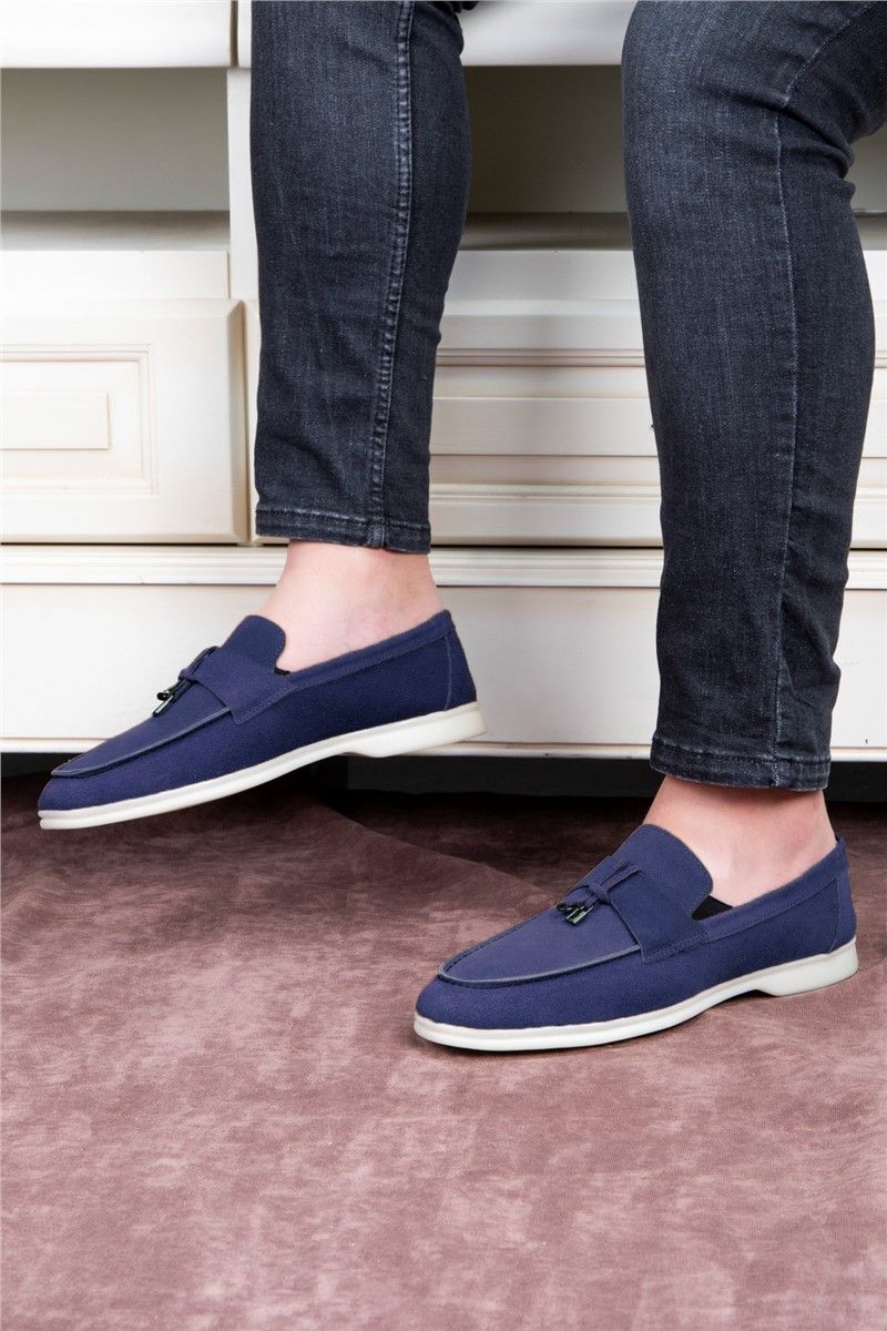 Ducavelli Men's suede shoes - Dark blue #333222