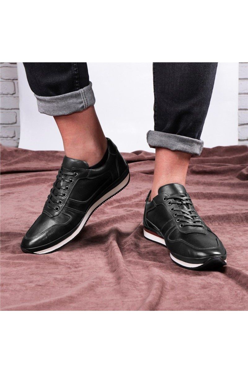 Ducavelli Men's Leather Casual shoes - Black #326793