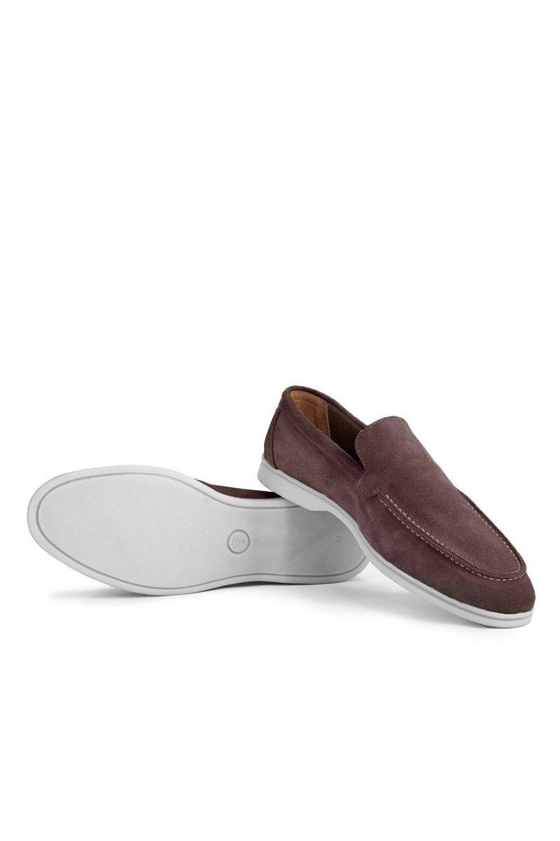 Ducavelli Men's Natural Suede Shoes - Brown #333227