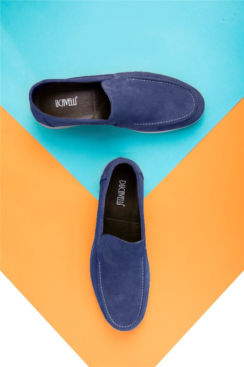 Ducavelli Men's suede shoes - Dark blue #333229