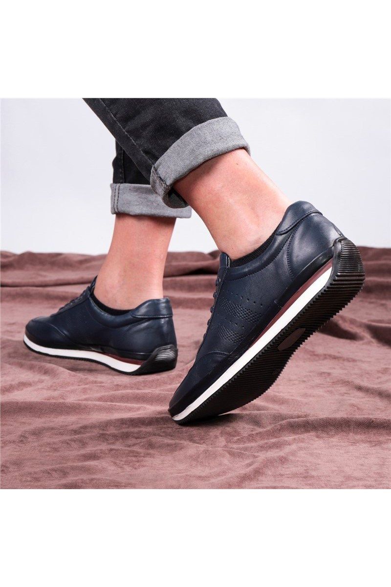 Ducavelli Men's leather shoes - Dark blue #326960