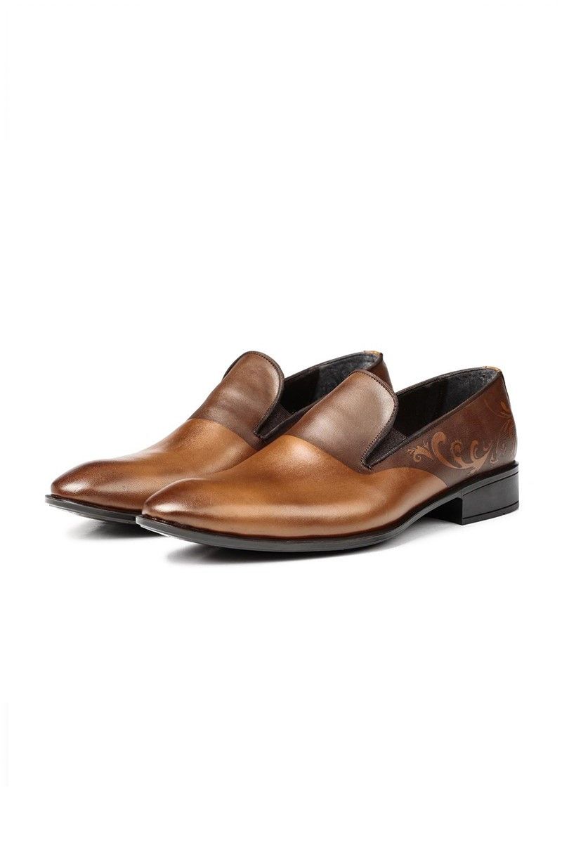 Ducavelli Muške cipele od prave kože - Svijetlosmeđe #311488