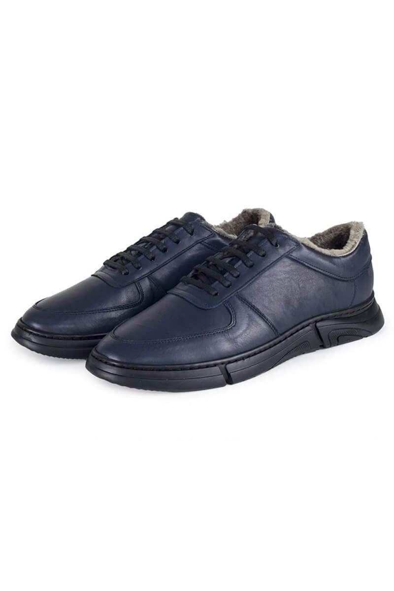 Ducavelli Men's leather shoes - Dark blue #321526