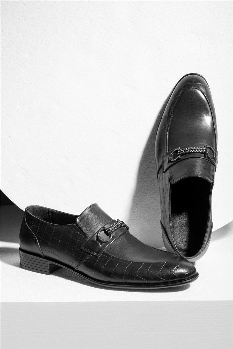 Ducavelli férfi valódi bőr cipő - fekete #363772