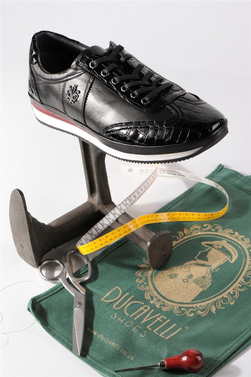 Ducavelli Men's Leather Casual shoes - Black #326799