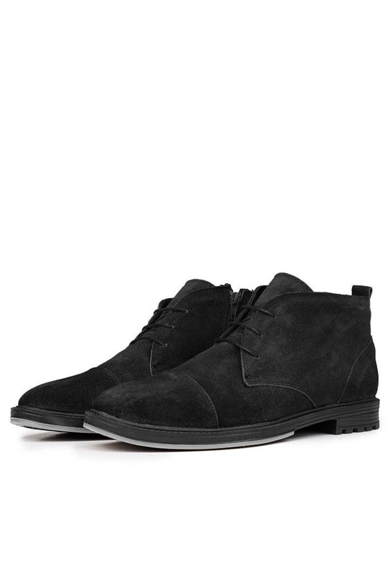 Ducavelli Men's Genuine Leather Boots - Black #320226