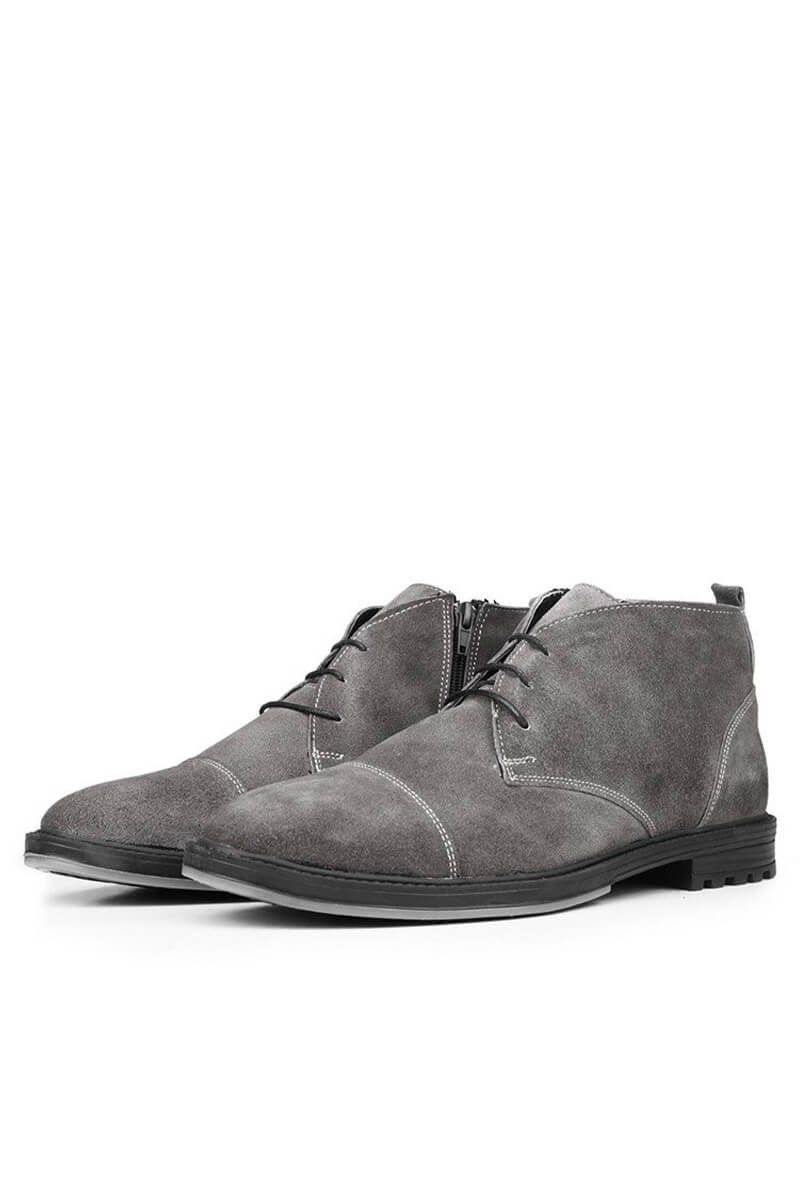 Ducavelli Men's leather boots - Gray #320228