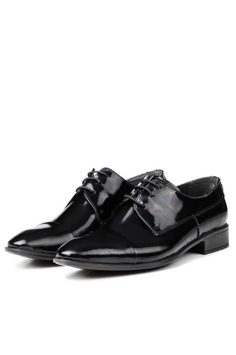 Ducavelli férfi természetes lakkbőr cipő - fekete #320231