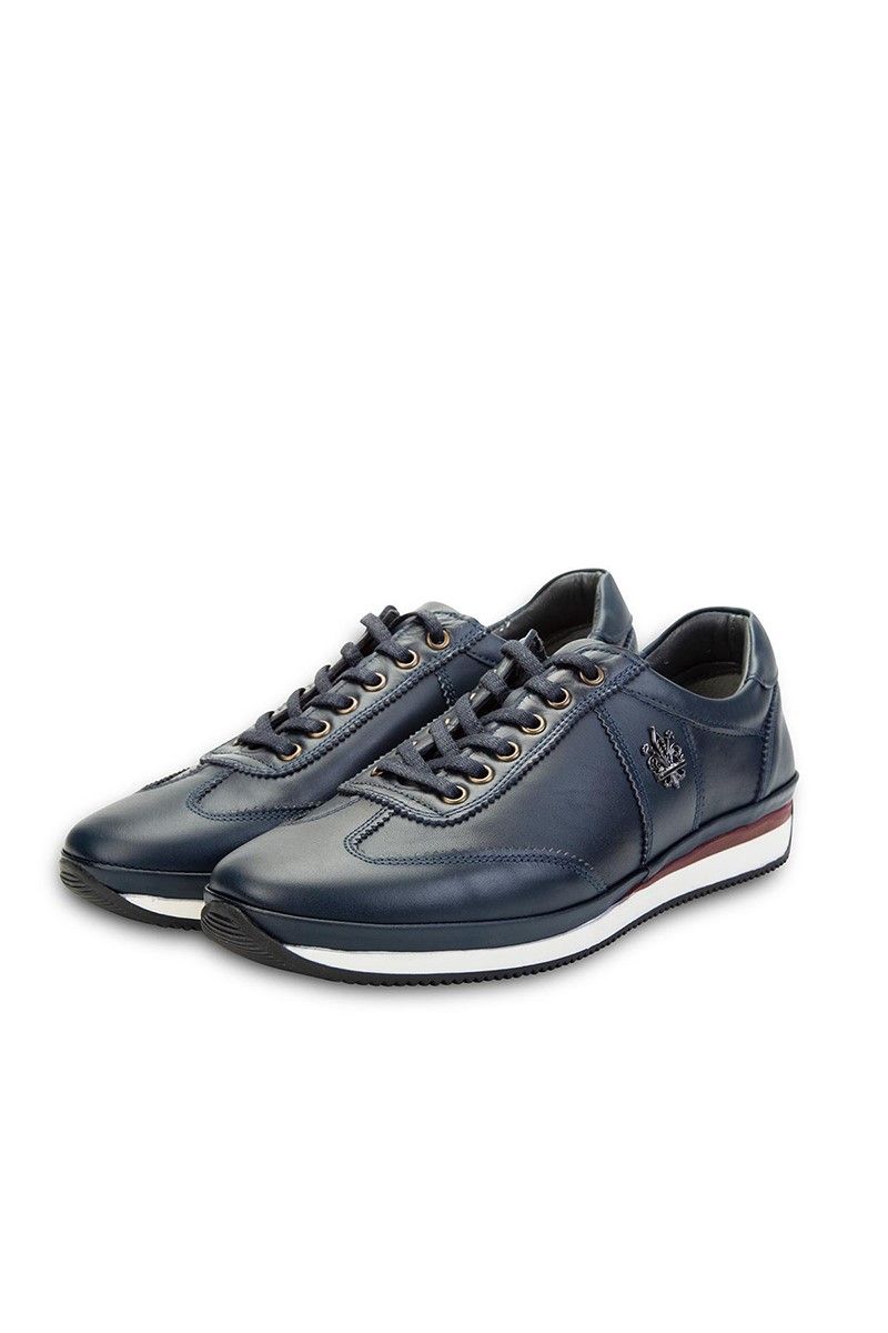 Ducavelli Men's Real Leather Trainers - Blue #308264