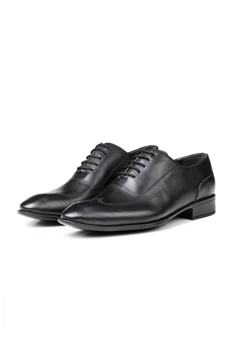 Ducavelli Men's Real Leather Oxfords - Black #311477