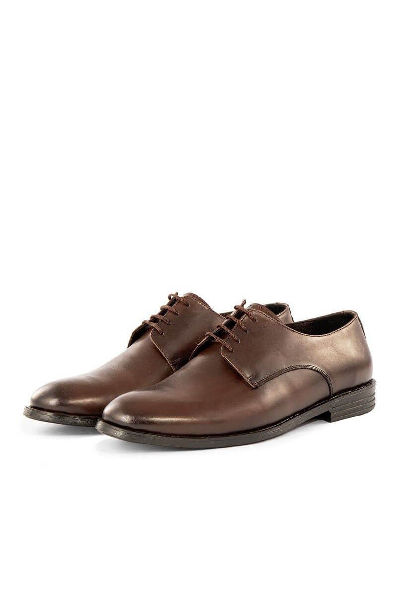 Ducavelli Men's Genuine Leather Formal Shoes - Brown #334616
