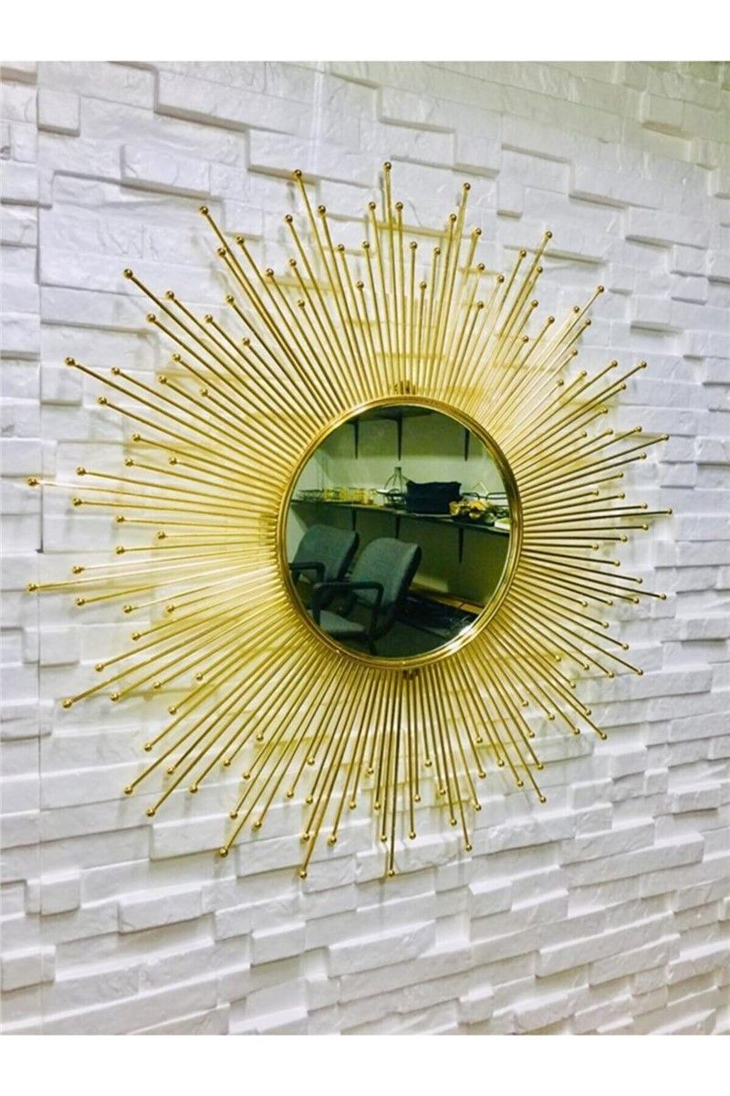 Decorative wall mirror 77x77 cm - Golden #365619