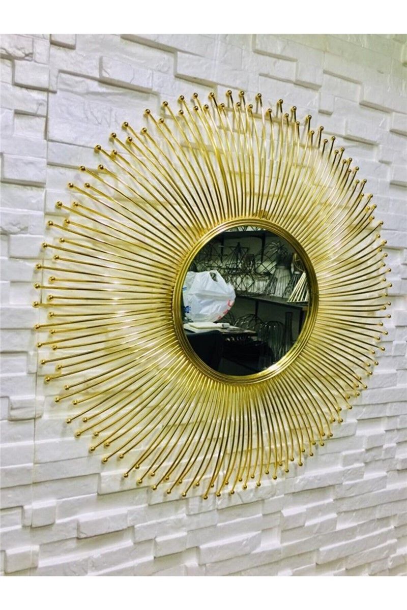 Specchio decorativo da parete 80x80 cm - Golden #365623