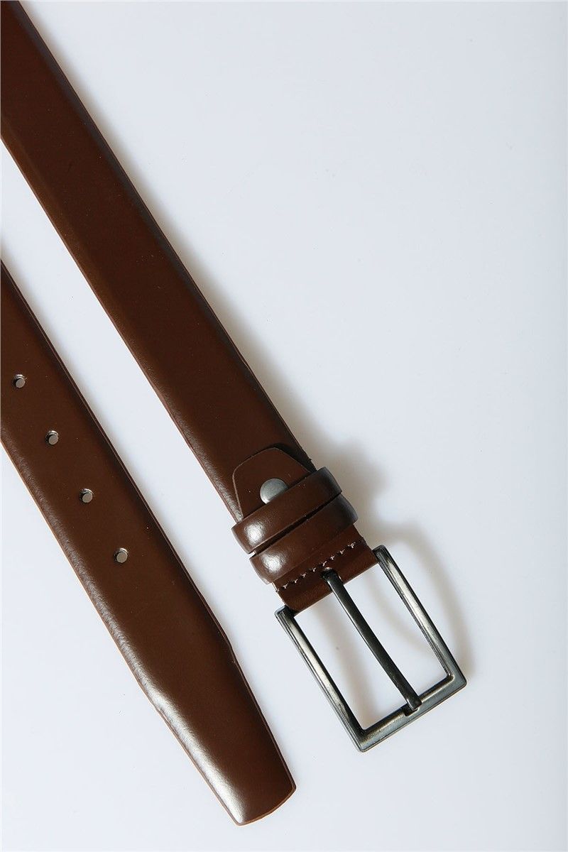 Leather belt - Brown #307409