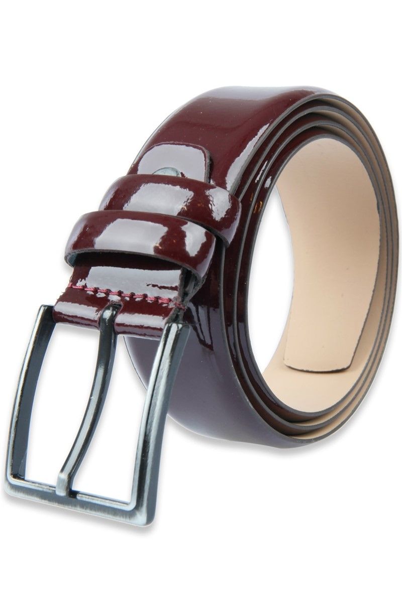Leather belt - Bordeaux #268948