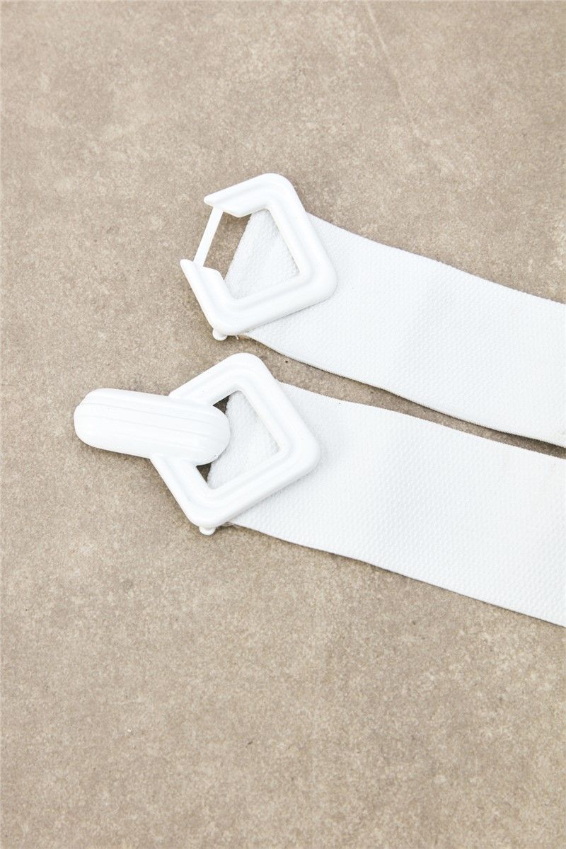Women's Elastic Belt - White #382720