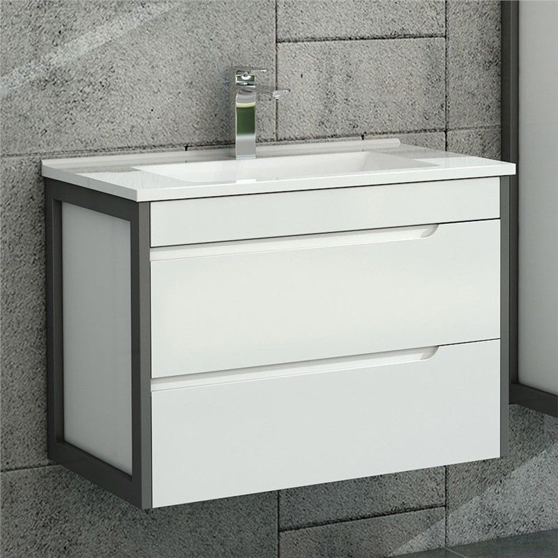 Emart Capri Mobile con lavabo 80 cm - Bianco #356777