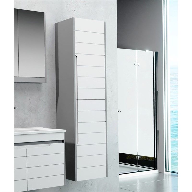 Emart Line Bathroom Cabinet 35 cm - Grey-White #356846