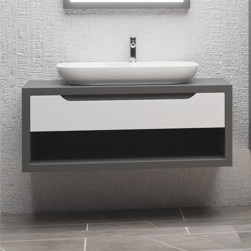 Emart Mira Bathroom cabinet 100 cm - Anthracite #356725