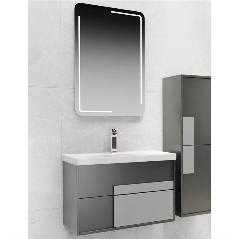 Emart Nesta Bathroom cabinet 80 cm - Anthracite #356782