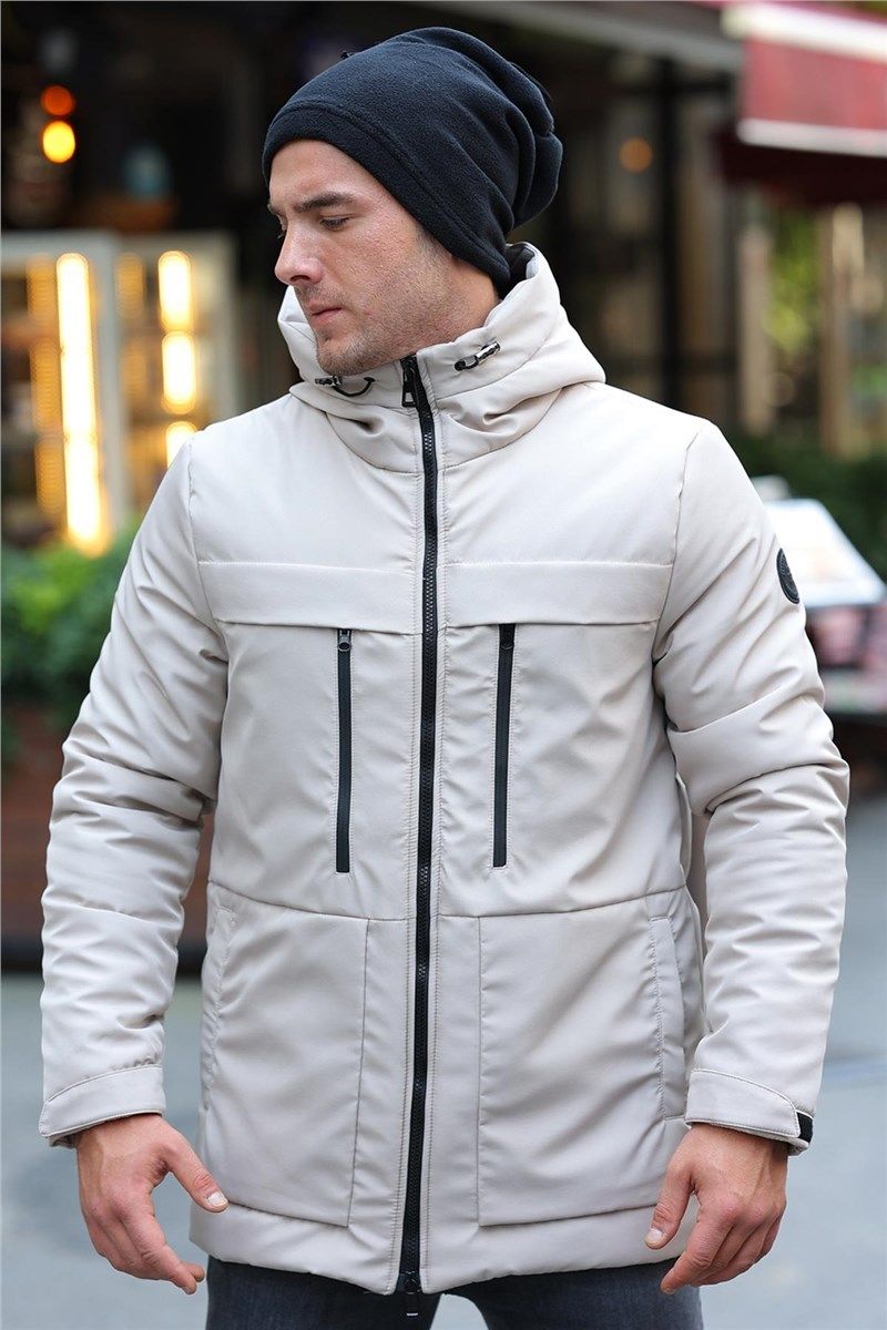 DPA-200 Muška vodootporna jakna s kapuljačom - svijetlo bež #408270