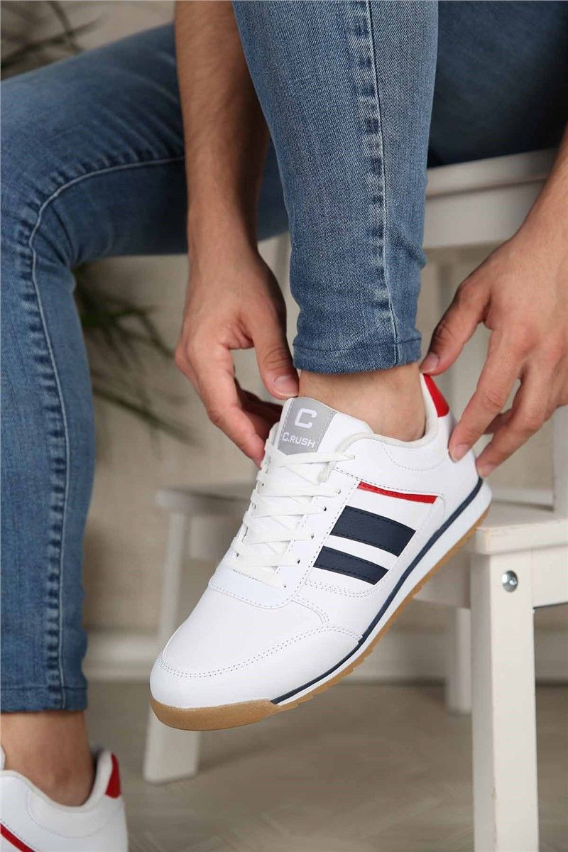 Men's Trainers - White, Blue, Red #311531