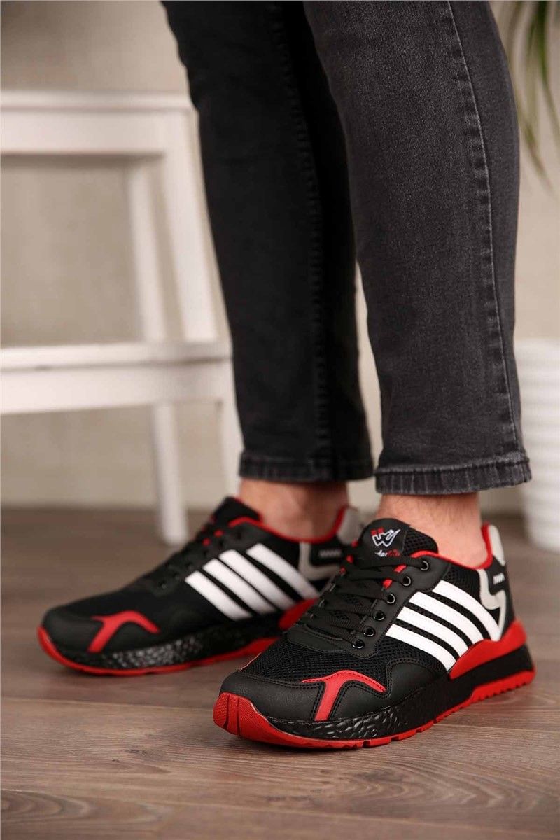 Men's Trainers - Black, Red #299249