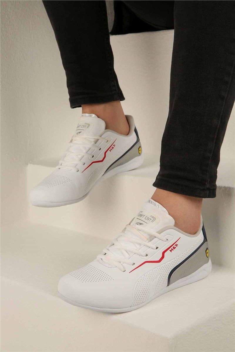 Men's Lace-Up Sneakers - White #322752