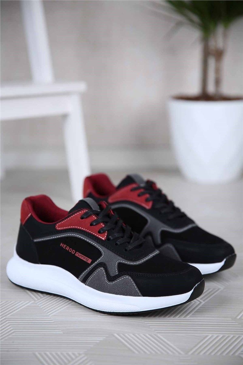 Men's Trainers - Black, Red #306682