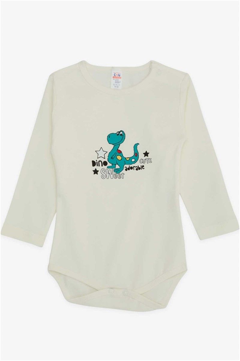 Long Sleeve Baby Bodysuit - Ecru #380701