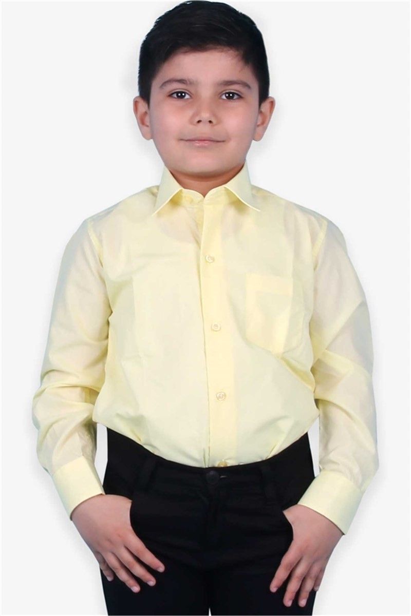 Children's shirt for boy - Light yellow #378610