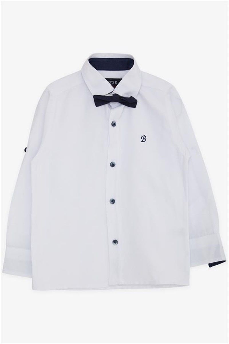 Children's shirt with bow tie - White #381159