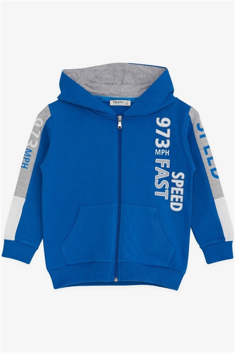 Children's Hooded Sweatshirt for Boys - Bright Blue #378679