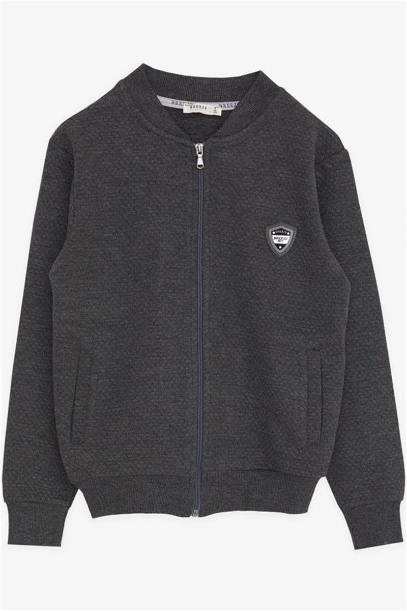 Kids Zip Up Sweatshirt - Smoke Gray #379033