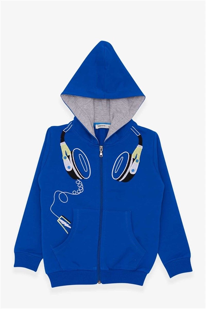 Children's hooded sweatshirt - Bright Blue #379722