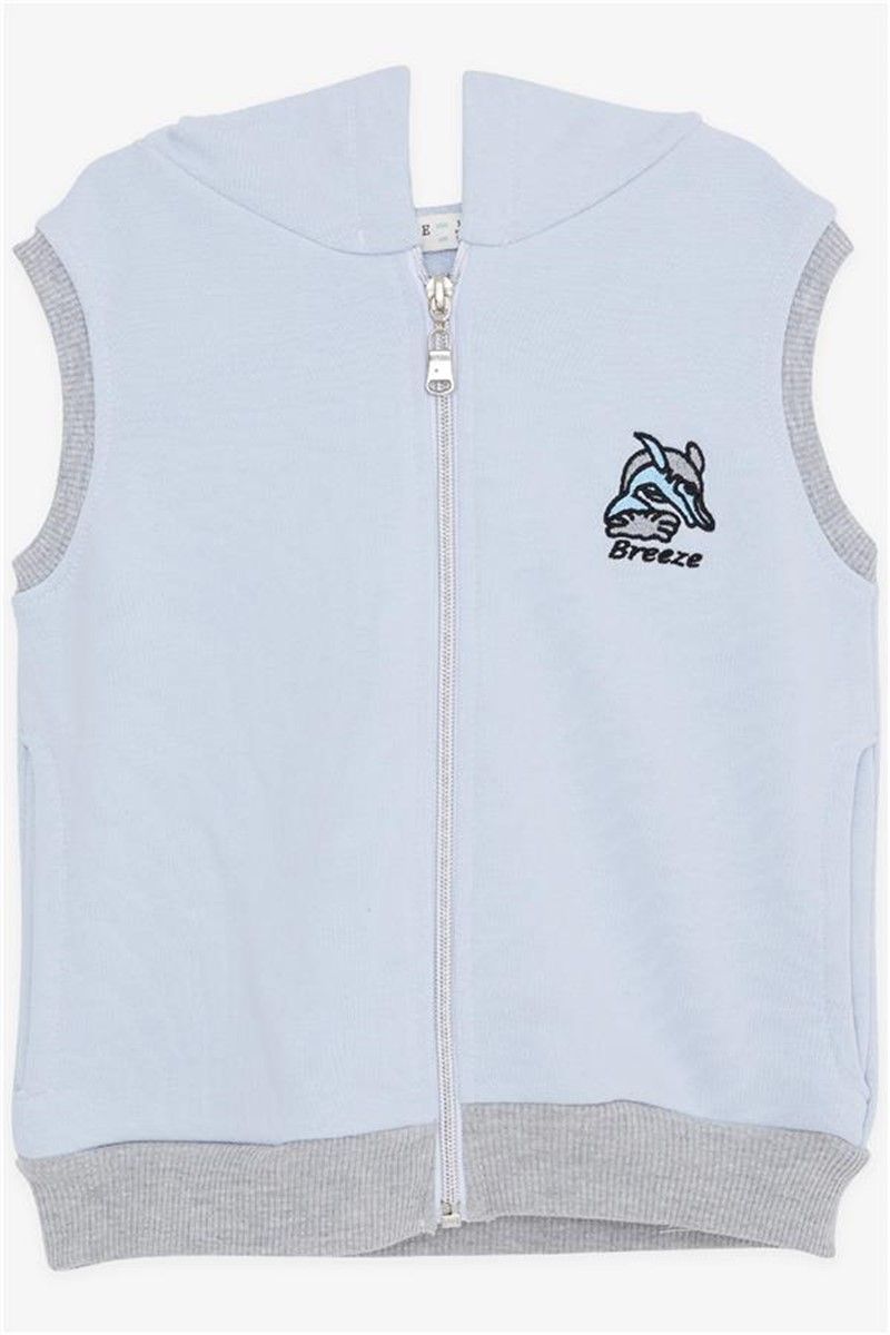 Children's Hooded Vest for Boys - Light Blue #381061