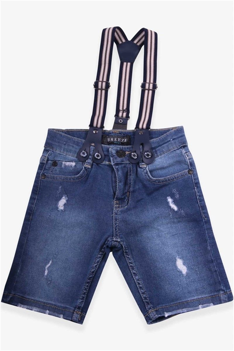 Children's Denim Shorts for Boys - Dark Blue #379386