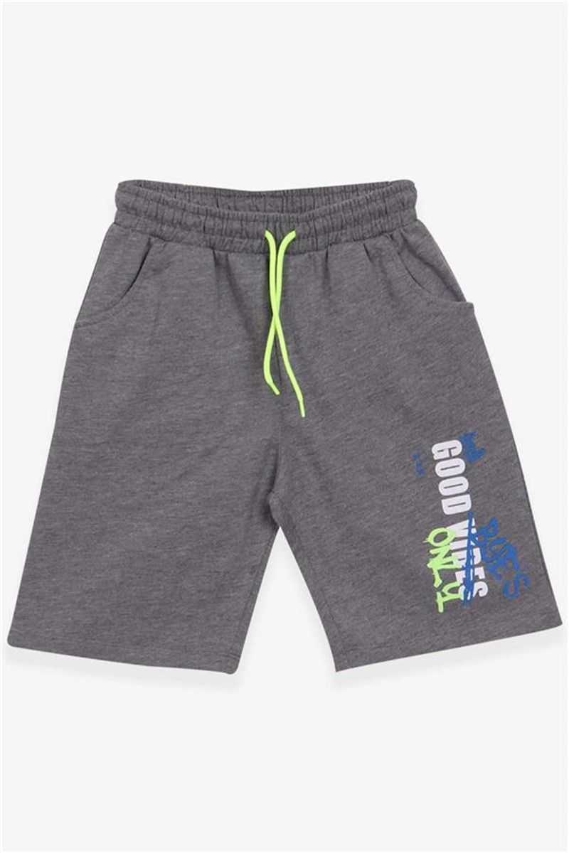 Children's shorts for boys - Gray melange #381281