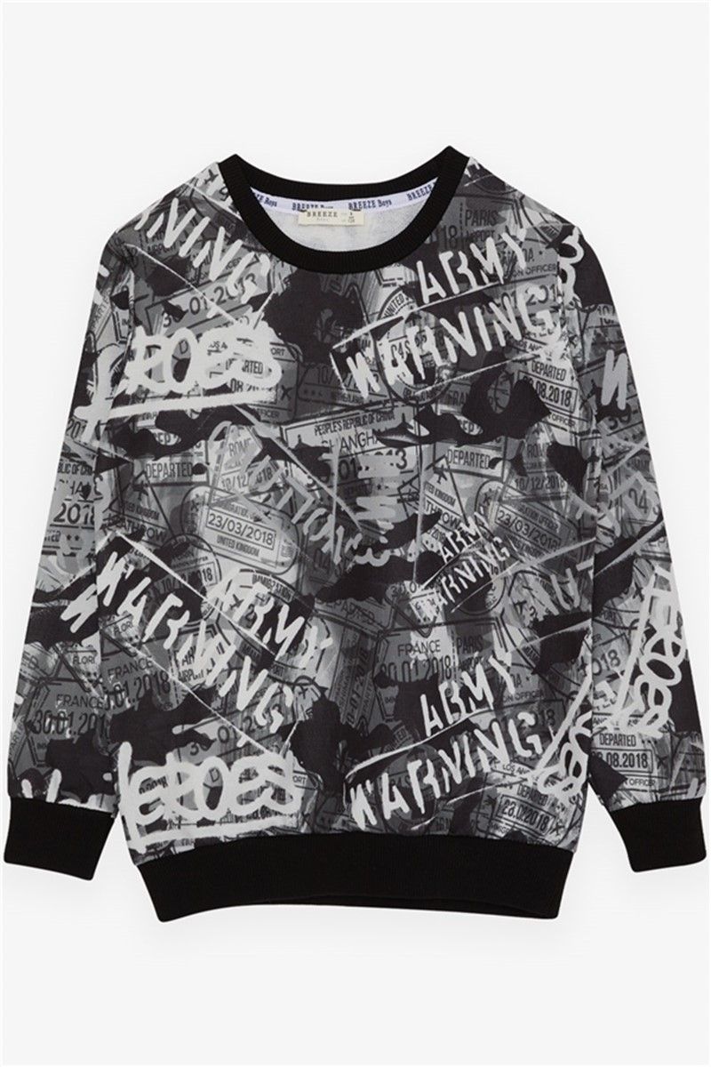 Kids Sweatshirt for Boys - Black #380140