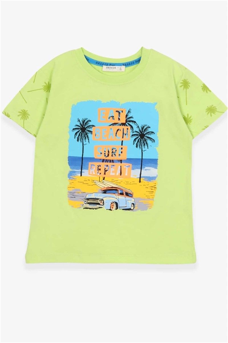 Children's t-shirt for boys - Light green #379369