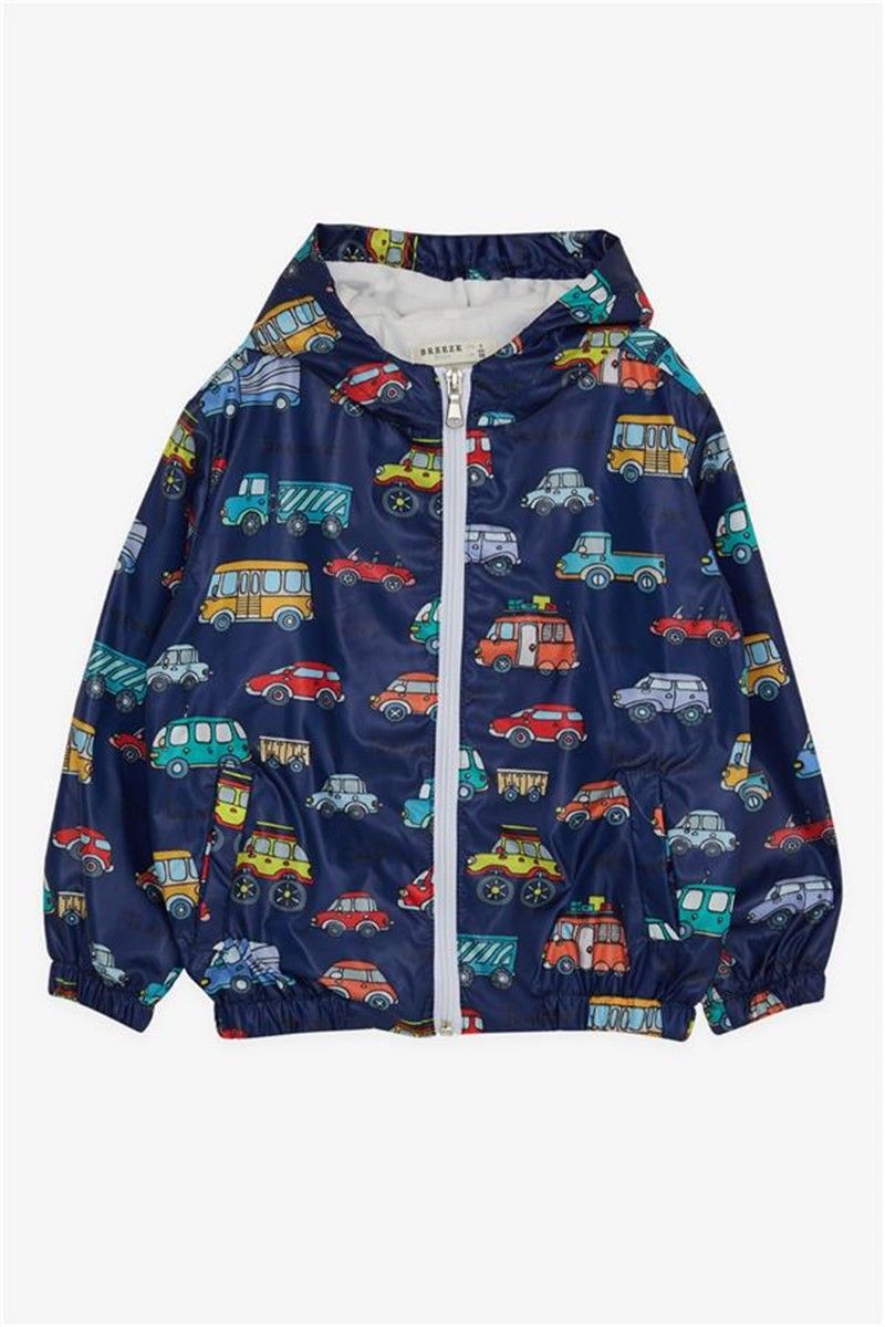 Children's rain jacket for boys - Navy #381298