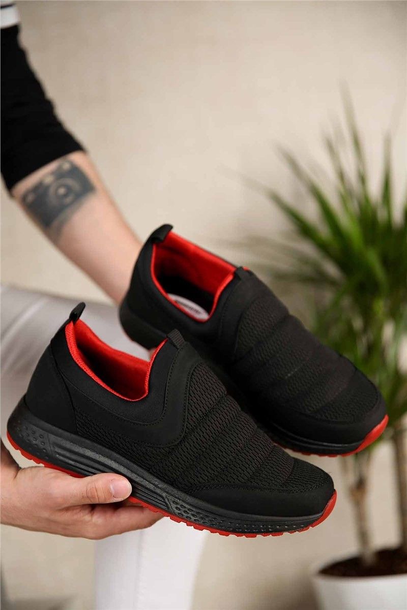 Men's Trainers - Black, Red #299243