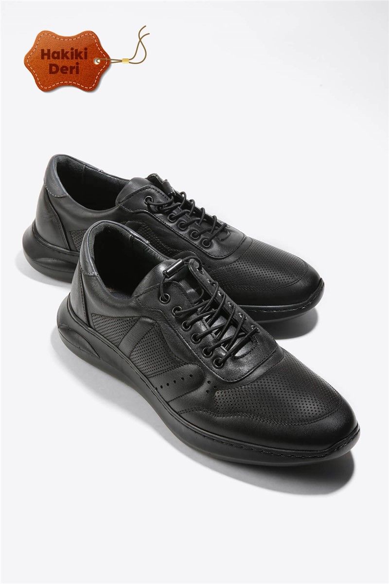Men's leather shoes - Black #333779
