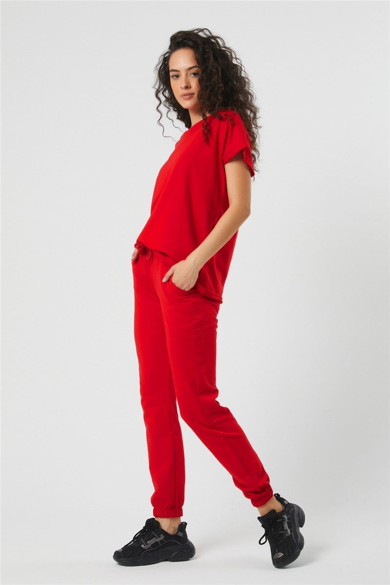 Tonny Black Women's Tracksuits - Red #307961