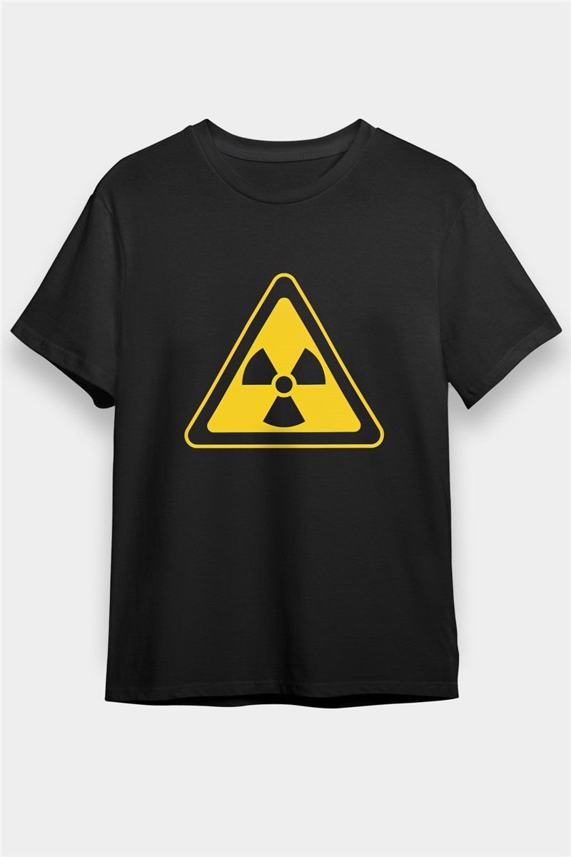 Unisex Print T-Shirt - Black #372934
