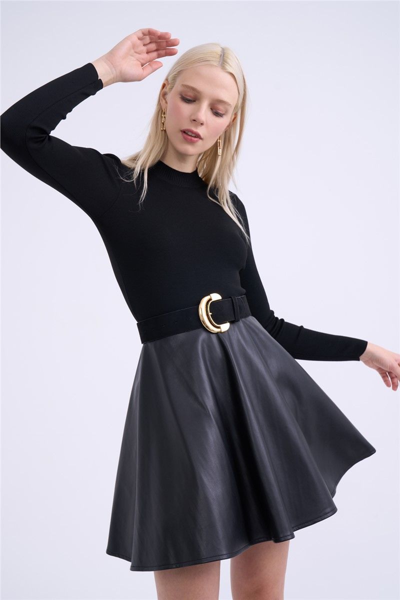 Sateen Women's Skirt - Black #316546